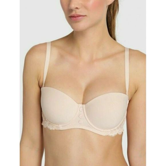 LOU Epopée Bucolique Strapless Convertible Bra NWT Size 34B in Nude - Picture 2 of 8